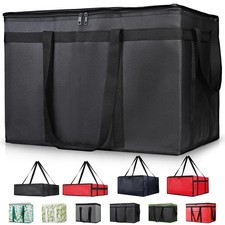 CIVJET Insulated Food Delivery Bag, XXXL Insulated Reusable Grocery Cooler/Hot