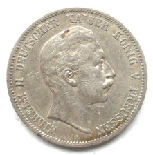 German Empire Prussia Silver 5 MARK 1902 A Wilhelm II