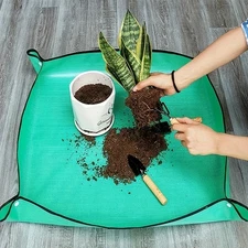 1pc Foldable Gardening Planting Mat Waterproof Potting Pad 19.7 x 19.7 in - NEW