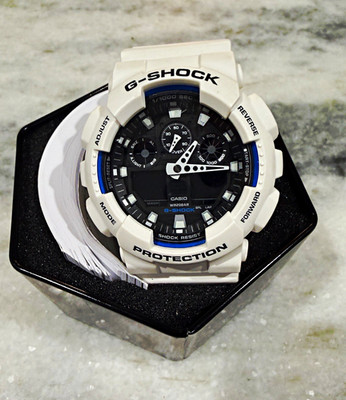 Casio G-SHOCK Analog/Digital White Resin 55mm 200m Watch w/ Box Manual