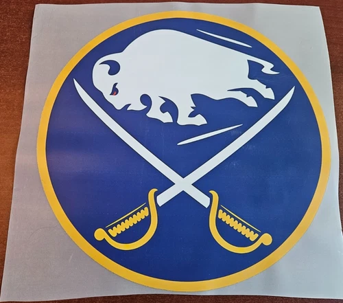 Buffalo Sabres 10" DTF Heat Transfer Iron On FREE Shipping   (49)