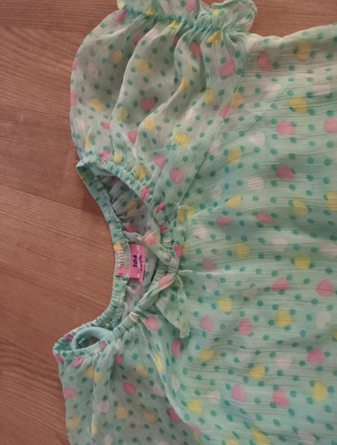 Schickes Longshirt Blusenshirt Bluse 2-lagig Gr. 104 Mädchen v. Kiki&Koko Top - Bild 2 von 3