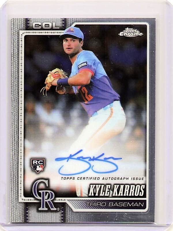 2026 Topps Chrome #RA-KK Kyle Karros Rookie Autographs Rockies