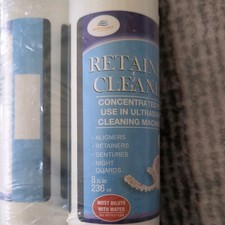 Ultrasonic Retainer Cleaner Solution Concentrate - Ultrasonic Denture. 2 pack