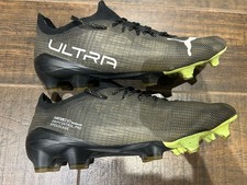 Puma Ultra 1.4 FG/AG Futbol Soccer Cleats M 9 US Black Yellow, Light 230 New