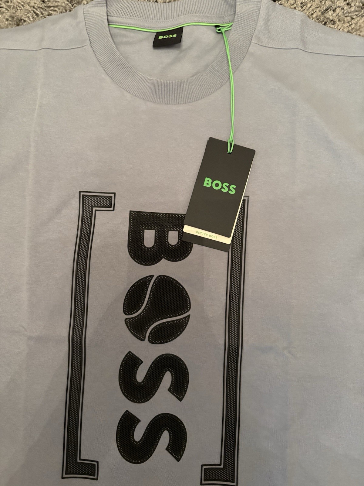 Men's Boss Tshirt By Hugo Boss Size L BNWT RRP £79 Grey image 7