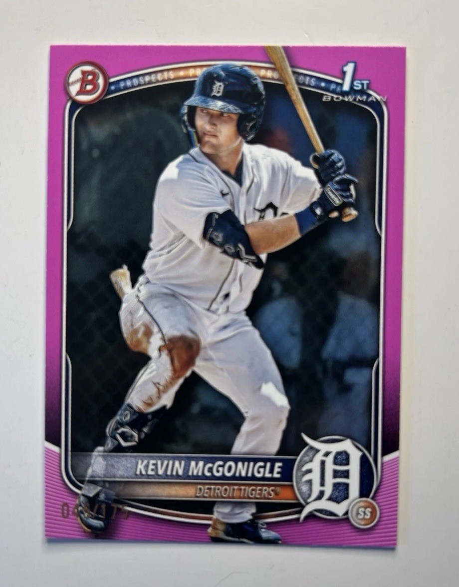 2025 Bowman Prospects 1st KEVIN MCGONIGLE 45/175 Pink Parallel RC #BP-79
