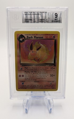 Dark Flareon (Unlimited) graded BGS 9 for sale on eBay