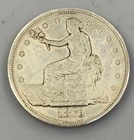 1875 S US 90% Silver Trade $1 polished L24531