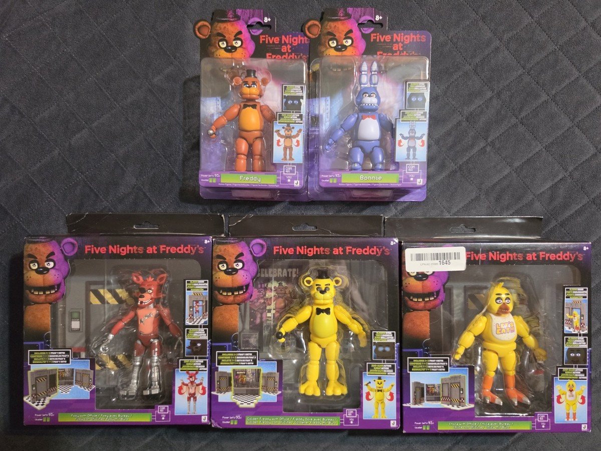 NEW Five Nights at Freddy's Jazwares World of FNAF Office 5 PACK