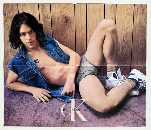 Calvin Klein CK Jeans Two-Sided Fold Out Promo Poster Magazine Advertising 1995 - Picture 1 of 5