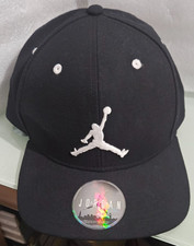 michael jordan air JUMPMAN black with white snapback cap wool