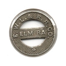 E.W.L. & R.R. ELMIRA N.Y. • GOOD FOR ELMIRA ONE FARE • ELMIRA, NY. * NY 230-A