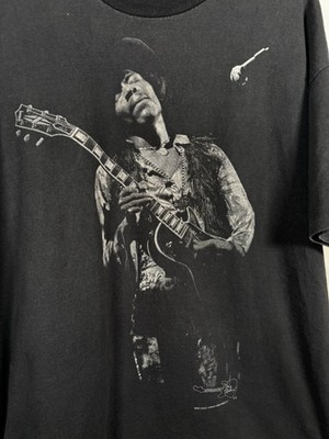 Vintage 90s Jimi Hendrix Electric Guitar Festival Shirt L Single Stitch
