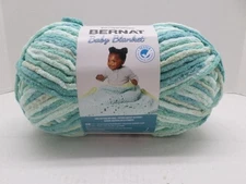 Bernat Baby Blanket Yarn   10.5 oz      Baby Blue-Green