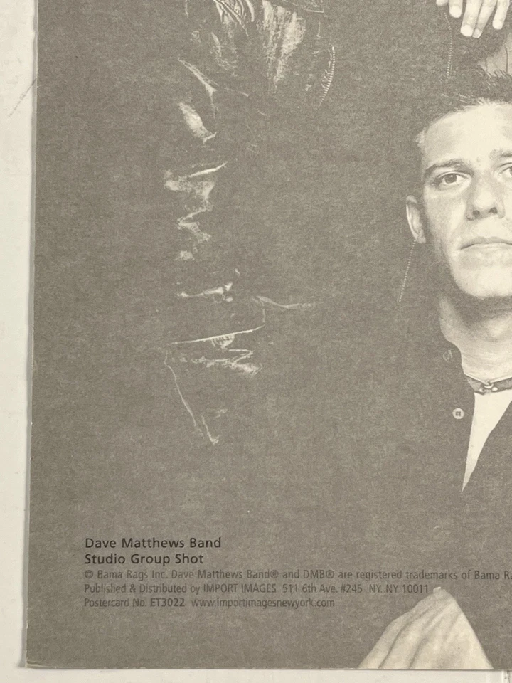 Dave Matthews Band Licensed Reprint 8x10 Promo Postcard Studio Group Shot - Image 3 of 3