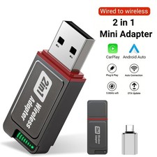 Wireless Carplay Adapter for CarPlay Android Auto Stable Car Dongle Adapter