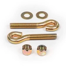 REPLACES (2) BOSS PART MSC05056 EYE BOLT,5/8"-11X4-1/4"(TO CENTER),YELLOW ZINC