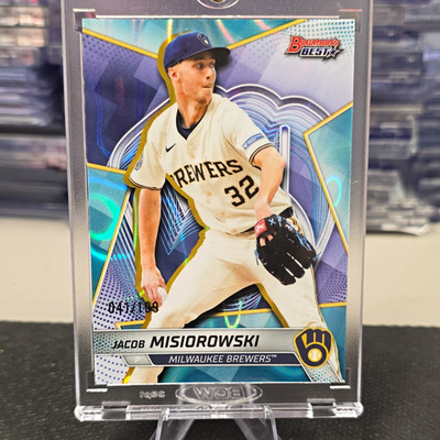 Topps 2025 Bowman's Best Top Prospects Jacob Misiorowski TP-12 Aqua /199 RC