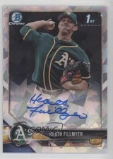 2018 Bowman Chrome Prospect Atomic Refractor 25/100 Heath Fillmyer Auto 8az