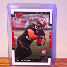 2017 Panini Donruss Myles Garrett #356 Rookie Rookies Cleveland Browns Card. rookie card picture