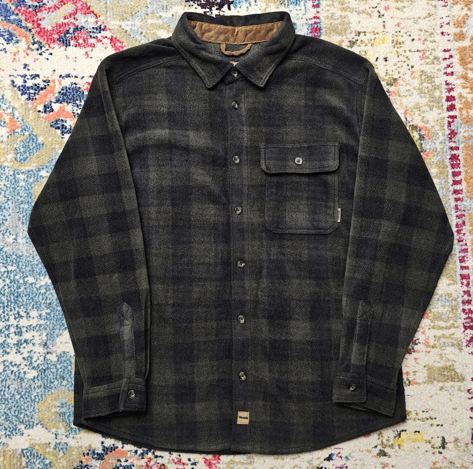 Venado Shirt Mens XL Plaid Flannel Button Front Pocket Workwear Outdoors