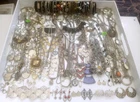 VTG Costume Fashion Jewelry Lot Mixed Drawer 4lbs+ Necklaces Bracelets Earrings