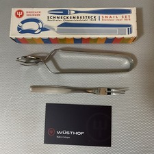 Wusthof, Solingen Germany Escargot/Snail Cutlery. Dreizack / Trident 9305
