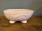 Vintage Brush McCoy Pottery Pink Leaf Pattern Planter 805