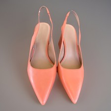 Women's Heeled Leather Shoes Size 7M