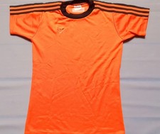 VINTAGE 80er 80s ADIDAS Fussball Trikot Shirt orange S kurzarm ORANJE HOLLAND