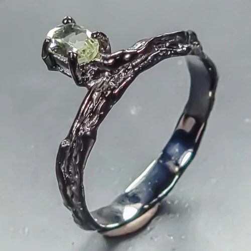 Jewellery Natural Tourmaline Ring 925 Sterling Silver Size 8 /R464274
