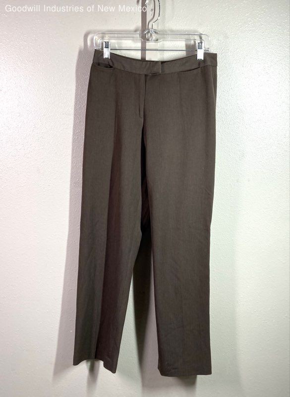 Pendleton Womens Brown Solid Classic Dress Pants … - image 1