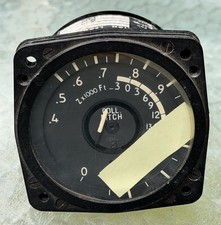 Vintage Brion Leroux Paris Collective Pitch Indicator Aircraft Gauge Untested