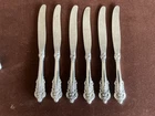 6 Grand Baroque Sterling Dinner Knives  9 7/8”