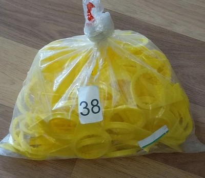 38mm Checkpoint CPY38 Loose Wheel Nut Indicator Pointer Yellow Pack of ~95