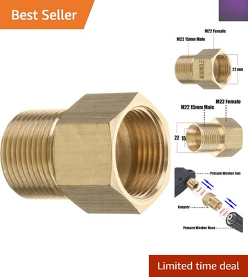 #ad #ad Universal Pressure Washer Coupler M22 15mm Male to 14mm Female for 4500 PSI $15.99