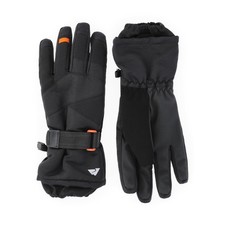 Ozark trail Youth Boys Black Insulated Water-Resistant Pull-on Ski Gloves: S/M
