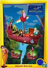 2002 DISNEY'S PETER PAN MCDONALD'S HAPPY MEAL TOY HOOK'S SHIP PIECES - U - PICK