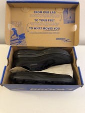 Brooks Men's Black Mesh Lace-Up Running Jogging Low Top Sneakers