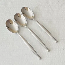 World Tableware 18/8 Stainless Esquire 3 Teaspoons Glossy Ball Tip