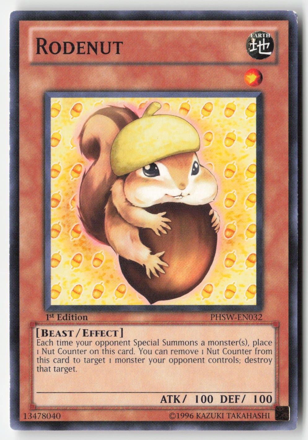 Yugioh - Rodenut PHSW-EN032 1st Edition - Photon Shockwave