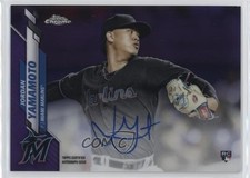 2020 Topps Chrome Rookie Purple Refractor /250 Jordan Yamamoto Auto RC 6o3