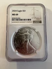 2024 American Silver Eagle MS-69 NGC - 1oz Silver