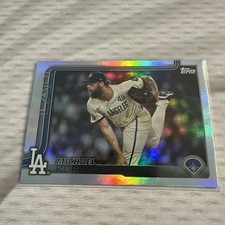2025 Topps #611 Michael Kopech Rainbow Foil Card Los Angeles Dodgers