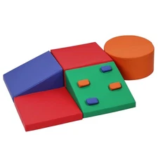 Toddler Foam Climbing Blocks Set - 5PCS, Waterproof Toddler Climbing Toys, Ba...