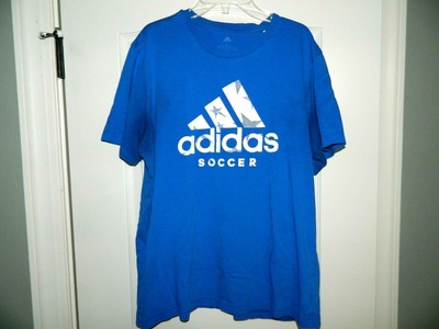 Men's Adidas Soccer T-Shirt Size Large (Runs Like a Medium) | eBay