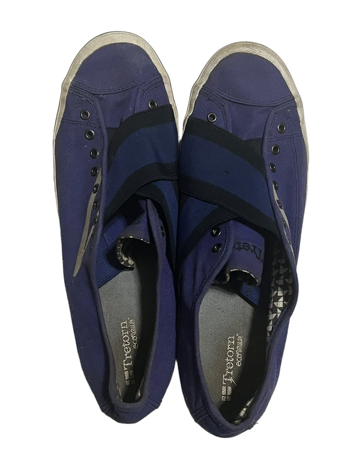 Zapatos planos Tretorn vintage para mujer talla 10 púrpura de lona Foto 3 de 4