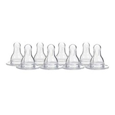 Dr Browns 8 Count Level 3 Silicone Nipples for Standard Baby Bottles