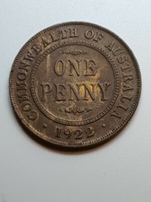 Australian 1922 PENNY EF/AUNC